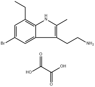 2-(5-BROMO-7-ETHYL-2-METHYL-1H-INDOL-3-YL)ETHYLAMINE OXALATE Struktur