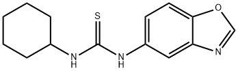 N-(1,3-BENZOXAZOL-5-YL)-N'-CYCLOHEXYLTHIOUREA Struktur