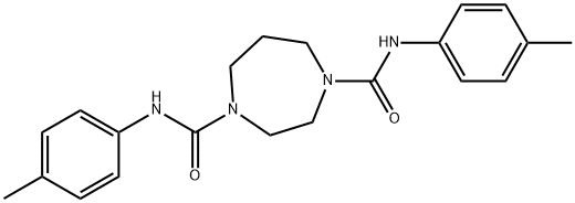 N-(4-METHYLPHENYL)(4-(N-(4-METHYLPHENYL)CARBAMOYL)(1,4-DIAZAPERHYDROEPINYL))FORMAMIDE Struktur