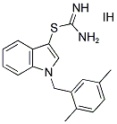 1-(2,5-DIMETHYLBENZYL)-1H-INDOL-3-YL IMIDOTHIOCARBAMATE HYDROIODIDE Struktur