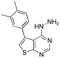 5-(3,4-DIMETHYLPHENYL)-4-HYDRAZINOTHIENO[2,3-D]PYRIMIDINE Struktur