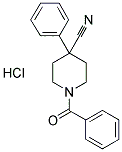 1-BENZOYL-4-CYANO-4-PHENYLPIPERIDINE HYDROCHLORIDE Struktur