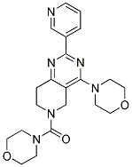 MORPHOLIN-4-YL-(4-MORPHOLIN-4-YL-2-PYRIDIN-3-YL-7,8-DIHYDRO-5H-PYRIDO[4,3-D]PYRIMIDIN-6-YL)-METHANONE Struktur