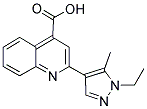 2-(1-ETHYL-5-METHYL-1 H-PYRAZOL-4-YL)-QUINOLINE-4-CARBOXYLIC ACID Struktur