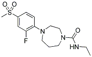 N-ETHYL-4-[2-FLUORO-4-(METHYLSULFONYL)PHENYL]-1,4-DIAZEPANE-1-CARBOXAMIDE Struktur