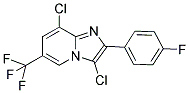 3,8-DICHLORO-2-(4-FLUOROPHENYL)-6-(TRIFLUOROMETHYL)IMIDAZO[1,2-A]PYRIDINE Struktur