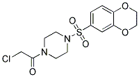 1-(CHLOROACETYL)-4-(2,3-DIHYDRO-1,4-BENZODIOXIN-6-YLSULFONYL)PIPERAZINE Struktur