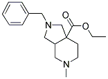 2-BENZYL-5-METHYL-OCTAHYDRO-PYRROLO[3,4-C]PYRIDINE-7A-CARBOXYLIC ACID ETHYL ESTER Struktur