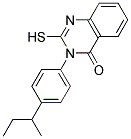 3-(4-SEC-BUTYL-PHENYL)-2-MERCAPTO-3H-QUINAZOLIN-4-ONE Struktur