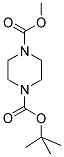 PIPERAZINE-1,4-DICARBOXYLIC ACID TERT-BUTYL ESTER METHYL ESTER Struktur