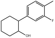 TRANS-2-(3-FLUORO-4-METHYLPHENYL)CYCLOHEXANOL Struktur