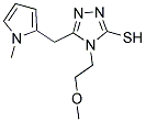 4-(2-METHOXYETHYL)-5-[(1-METHYL-1H-PYRROL-2-YL)METHYL]-4H-1,2,4-TRIAZOLE-3-THIOL Struktur