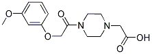 (4-[(3-METHOXYPHENOXY)ACETYL]PIPERAZIN-1-YL)ACETIC ACID Struktur