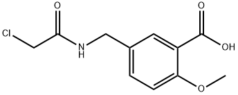 5-[(2-CHLORO-ACETYLAMINO)-METHYL]-2-METHOXY-BENZOIC ACID Struktur