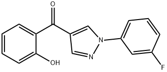 [1-(3-FLUOROPHENYL)-1H-PYRAZOL-4-YL](2-HYDROXYPHENYL)METHANONE Struktur