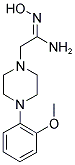 N'-HYDROXY-2-[4-(2-METHOXYPHENYL)PIPERAZINO]ETHANIMIDAMIDE Struktur