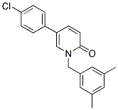 5-(4-CHLOROPHENYL)-1-(3,5-DIMETHYLBENZYL)PYRIDIN-2(1H)-ONE Struktur