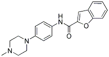 N-[4-(4-METHYLPIPERAZIN-1-YL)PHENYL]-1-BENZOFURAN-2-CARBOXAMIDE Struktur