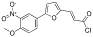 (2E)-3-[5-(4-METHOXY-3-NITROPHENYL)-2-FURYL]ACRYLOYL CHLORIDE Struktur