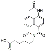 6-(4-ACETAMIDO-1,8-NAPHTHALAMIDO)HEXANOIC ACID Struktur