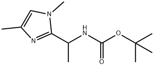 [1-(1,4-DIMETHYL-1H-IMIDAZOL-2-YL)-ETHYL]-CARBAMIC ACID TERT-BUTYL ESTER Struktur