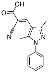 (2E)-2-CYANO-3-(3,5-DIMETHYL-1-PHENYL-1H-PYRAZOL-4-YL)ACRYLIC ACID Struktur