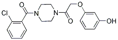 3-(2-[4-(2-CHLOROBENZOYL)PIPERAZIN-1-YL]-2-OXOETHOXY)PHENOL Struktur