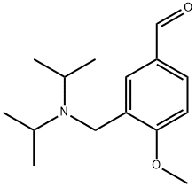 3-[(DIISOPROPYLAMINO)METHYL]-4-METHOXYBENZALDEHYDE Struktur