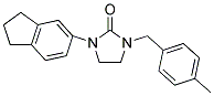 1-(2,3-DIHYDRO-1H-INDEN-5-YL)-3-(4-METHYLBENZYL)IMIDAZOLIDIN-2-ONE Struktur