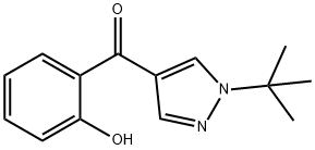 (1-TERT-BUTYL-1H-PYRAZOL-4-YL)-(2-HYDROXY-PHENYL)-METHANONE Struktur