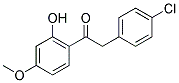 2-(4-CHLOROPHENYL)-1-(2-HYDROXY-4-METHOXYPHENYL)ETHANONE Struktur