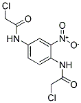 2-CHLORO-N-[4-(2-CHLORO-ACETYLAMINO)-2-NITRO-PHENYL]-ACETAMIDE Struktur