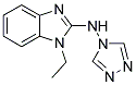 1-ETHYL-N-4H-1,2,4-TRIAZOL-4-YL-1H-BENZIMIDAZOL-2-AMINE Struktur