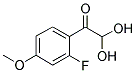 2-FLUORO-4-METHOXYPHENYLGLYOXAL HYDRATE Struktur