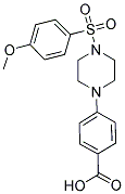 4-(4-[(4-METHOXYPHENYL)SULFONYL]PIPERAZIN-1-YL)BENZOIC ACID Struktur