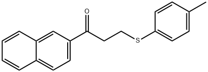 3-[(4-METHYLPHENYL)SULFANYL]-1-(2-NAPHTHYL)-1-PROPANONE Struktur