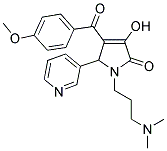 1-(3-(DIMETHYLAMINO)PROPYL)-3-HYDROXY-4-(4-METHOXYBENZOYL)-5-(PYRIDIN-3-YL)-1H-PYRROL-2(5H)-ONE Struktur