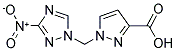 1-(3-NITRO-[1,2,4]TRIAZOL-1-YLMETHYL)-1 H-PYRAZOLE-3-CARBOXYLIC ACID Struktur