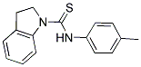 INDOLINYL((4-METHYLPHENYL)AMINO)METHANE-1-THIONE Struktur