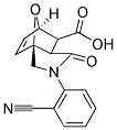 3-(2-CYANO-PHENYL)-4-OXO-10-OXA-3-AZA-TRICYCLO[5.2.1.0(1,5)]DEC-8-ENE-6-CARBOXYLIC ACID Struktur