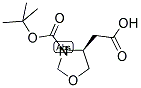 (S)-4-CARBOXYMETHYL-OXAZOLIDINE-3-CARBOXYLIC ACID TERT-BUTYL ESTER Struktur