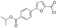 ISOPROPYL 4-[5-(CHLOROCARBONYL)-2-FURYL]BENZOATE Struktur