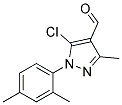 5-CHLORO-1-(2,4-DIMETHYLPHENYL)-3-METHYL-1H-PYRAZOLE-4-CARBALDEHYDE Struktur