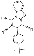 4-AMINO-2-(4-TERT-BUTYL-PHENYL)-2H-9-THIA-4A-AZA-FLUORENE-1,3-DICARBONITRILE Struktur