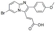 3-[6-BROMO-2-(4-METHOXY-PHENYL)-IMIDAZO[1,2-A]-PYRIDIN-3-YL]-ACRYLIC ACID Struktur