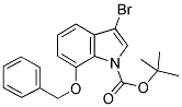 7-BENZYLOXY-3-BROMOINDOLE-1-CARBOXYLIC ACID TERT-BUTYL ESTER Struktur