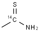 THIOACETAMIDE, [1-14C] Struktur