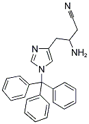 4-(1-TRITYLIMIDAZOL-4-YL)-2-AMINOBUTYRONITRILE Struktur