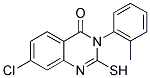 7-CHLORO-2-MERCAPTO-3-(2-METHYLPHENYL)QUINAZOLIN-4(3H)-ONE Struktur