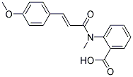 2-([3-(4-METHOXY-PHENYL)-ACRYLOYL]-METHYL-AMINO)-BENZOIC ACID Struktur